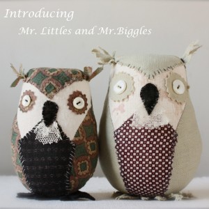 little owl pattern mr. littles and mr. biggles