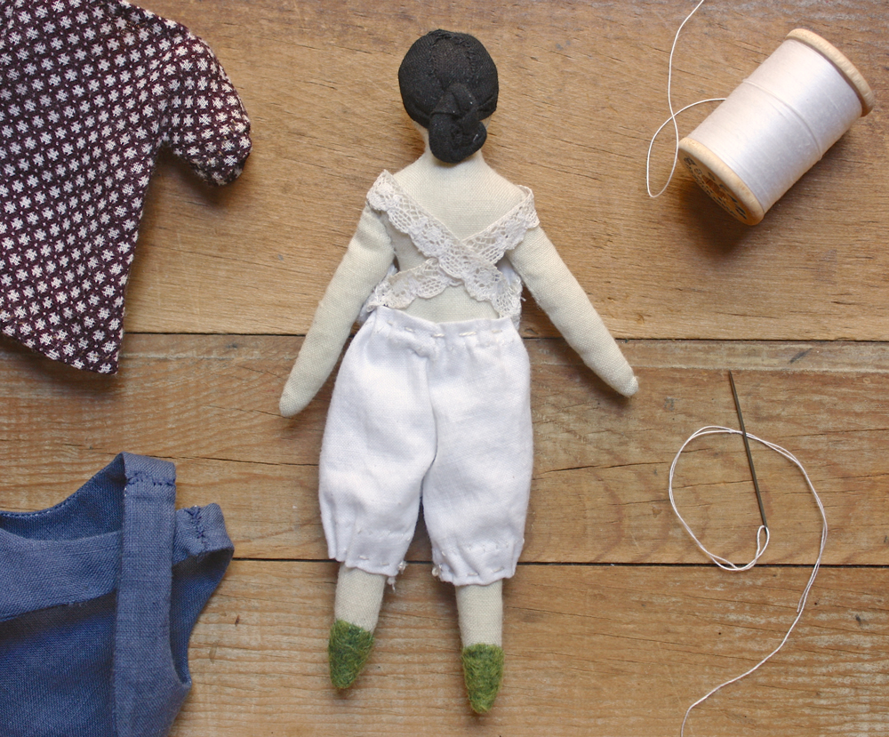 a wardrobe for miss dahlia – progress on the tiny rag doll pattern ...