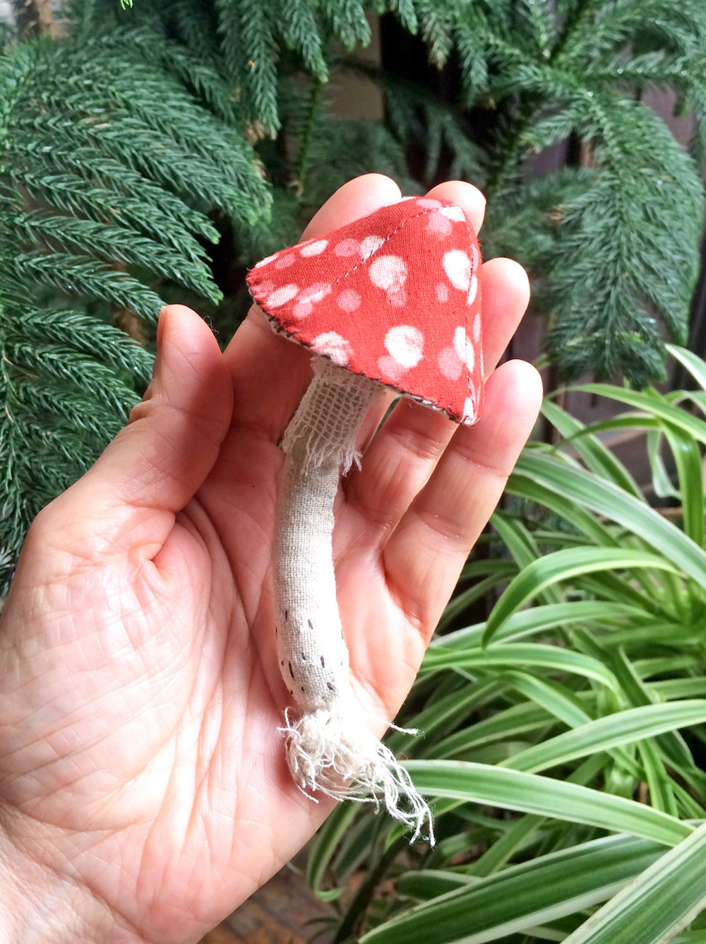 mushrooms sewing kit ann wood handmade