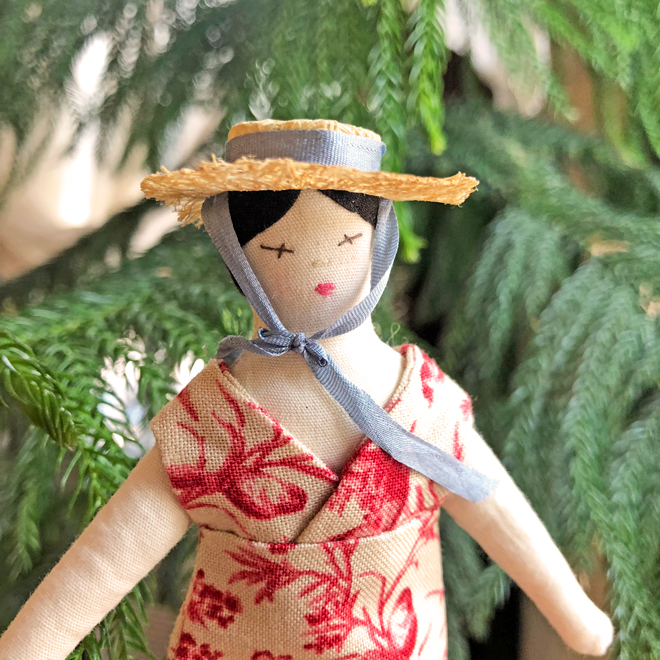 FISHER PRICE Loving Family Dollhouse WIDE-BRIM SUN HAT for 4-6 inch LADY DOLL